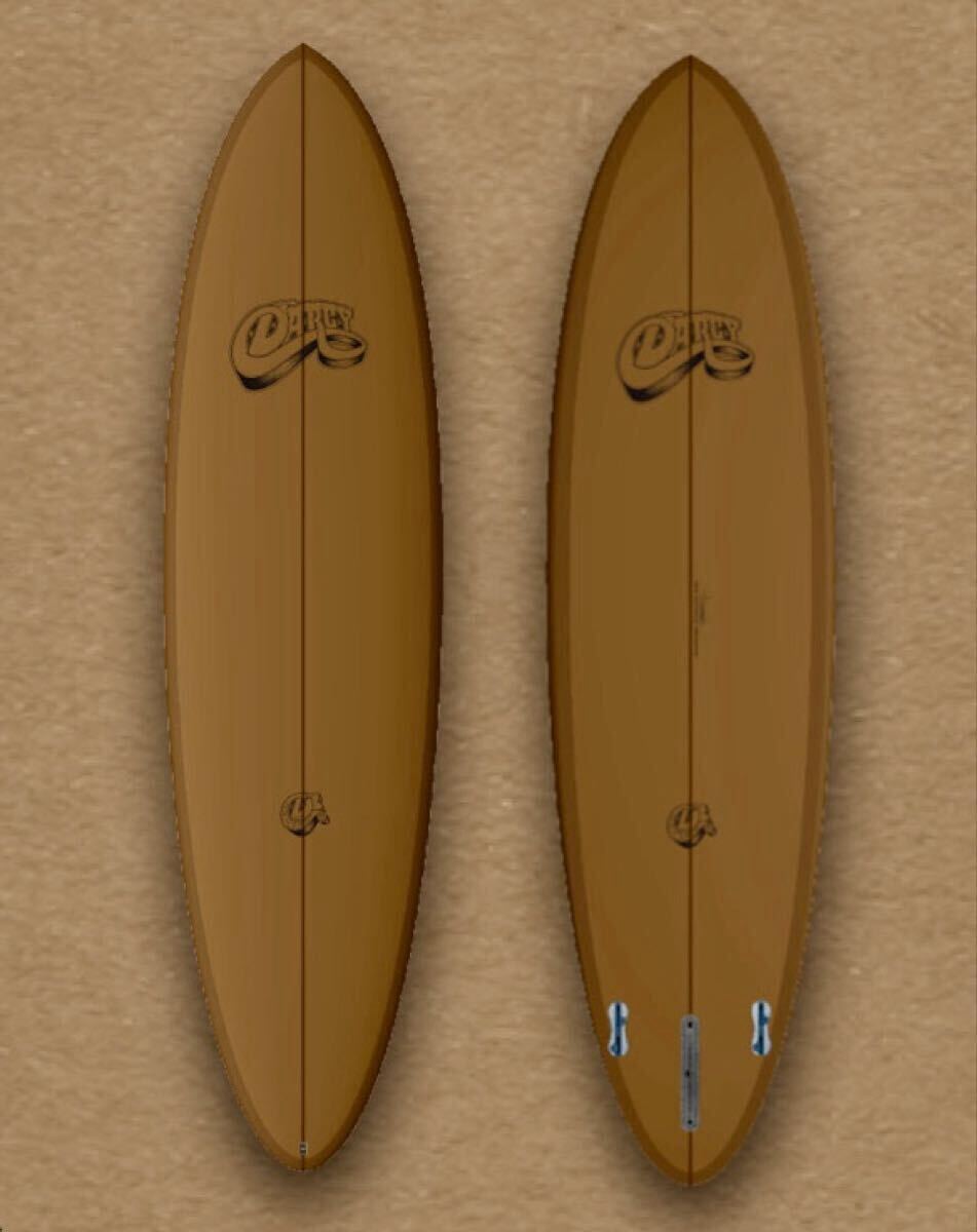 【新品未使用】DARCYsurfboards Mid Length Magic 7.0 EPS シングル　 ミッドレングス シングル TRI _画像1
