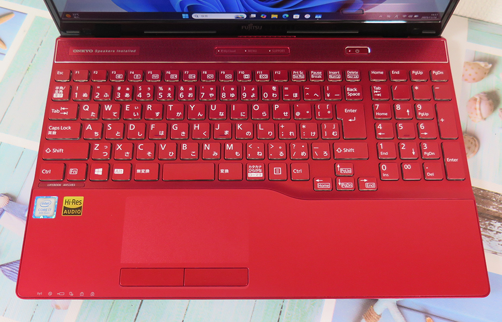 【高速Core i7第8世代★爆速新品SSD(m.2)512GB+メモリ16GB】富士通 AH53/B3 最新Win11 v.24H2+Office2019H&B ★ Blu-ray/Webカメラ/Wi-Fi_画像2