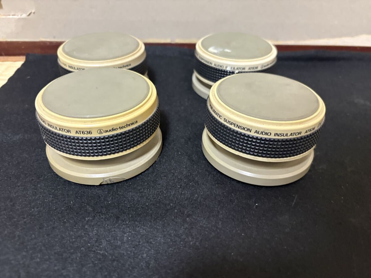 audio-technica/オーディオテクニカ★ エアーサスペンション式インシュレーター AT636× 4個セット・中古現状渡し品_画像1