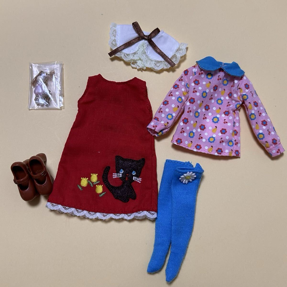 Blythe Blythe [ ошибка surrey рис ] наружный Fit ( диф .ruto официальный надеты . изменение кукла кукла одежда блуза присоединение воротник носки колье обувь One-piece 