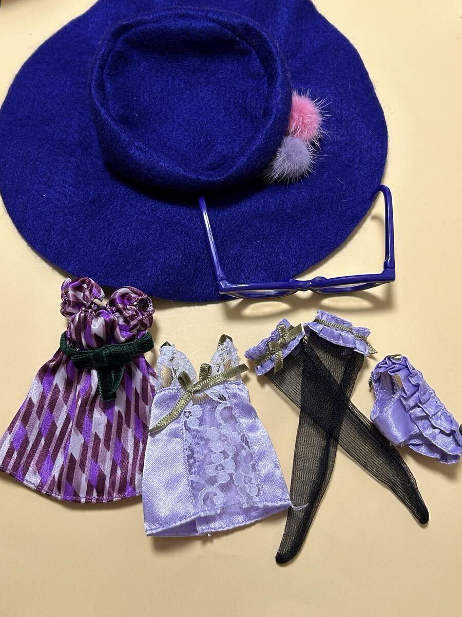 Blythe Blythe [ искусство attack ] наружный Fit ( диф .ruto официальный надеты . изменение кукла кукла одежда One-piece шляпа очки нижнее белье чулки 