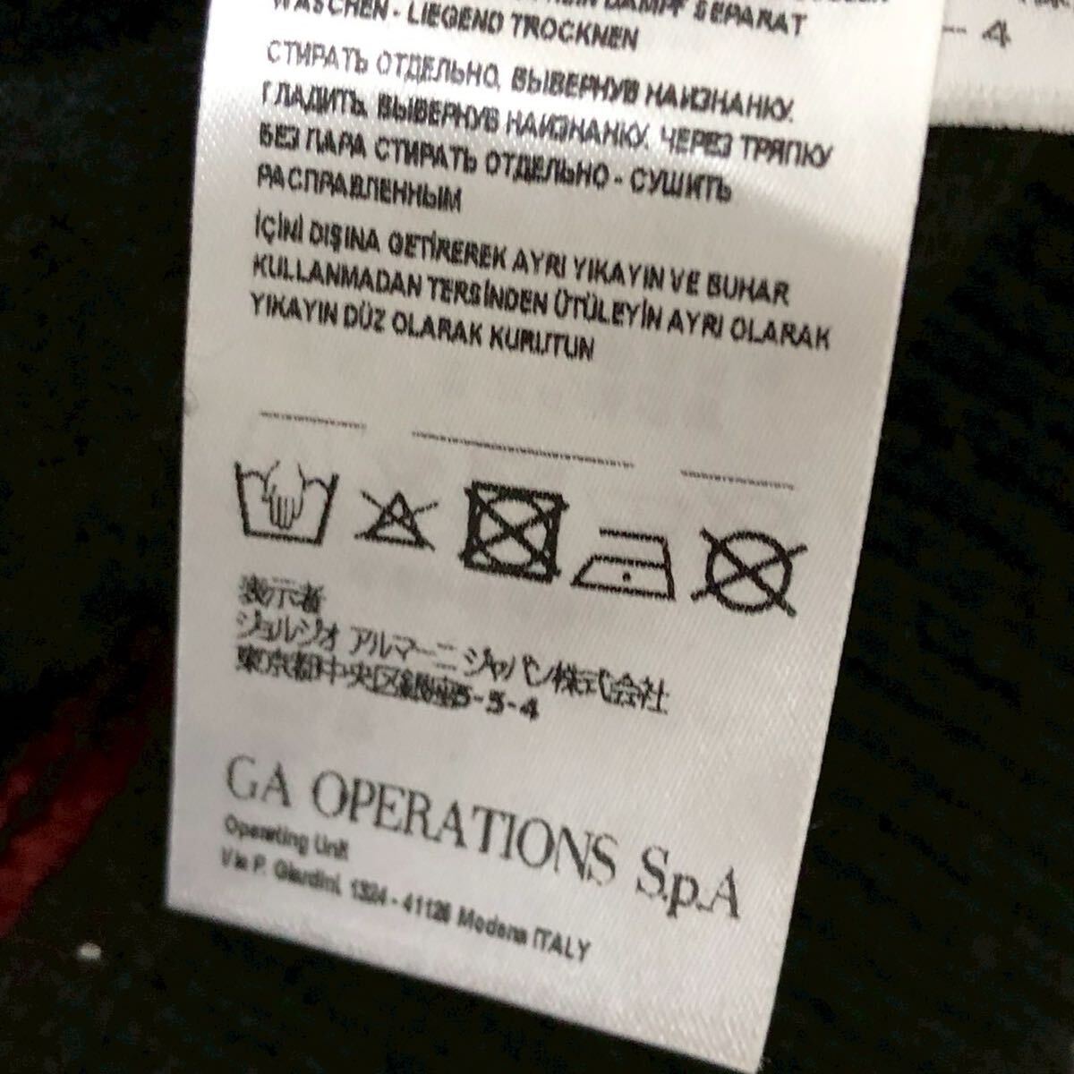 ARMANI EXCHANGE アルマーニ エクスチェンジ タートルネック ニット セーター ワッペンロゴ メンズ 黒 ブラック Mサイズ _画像8