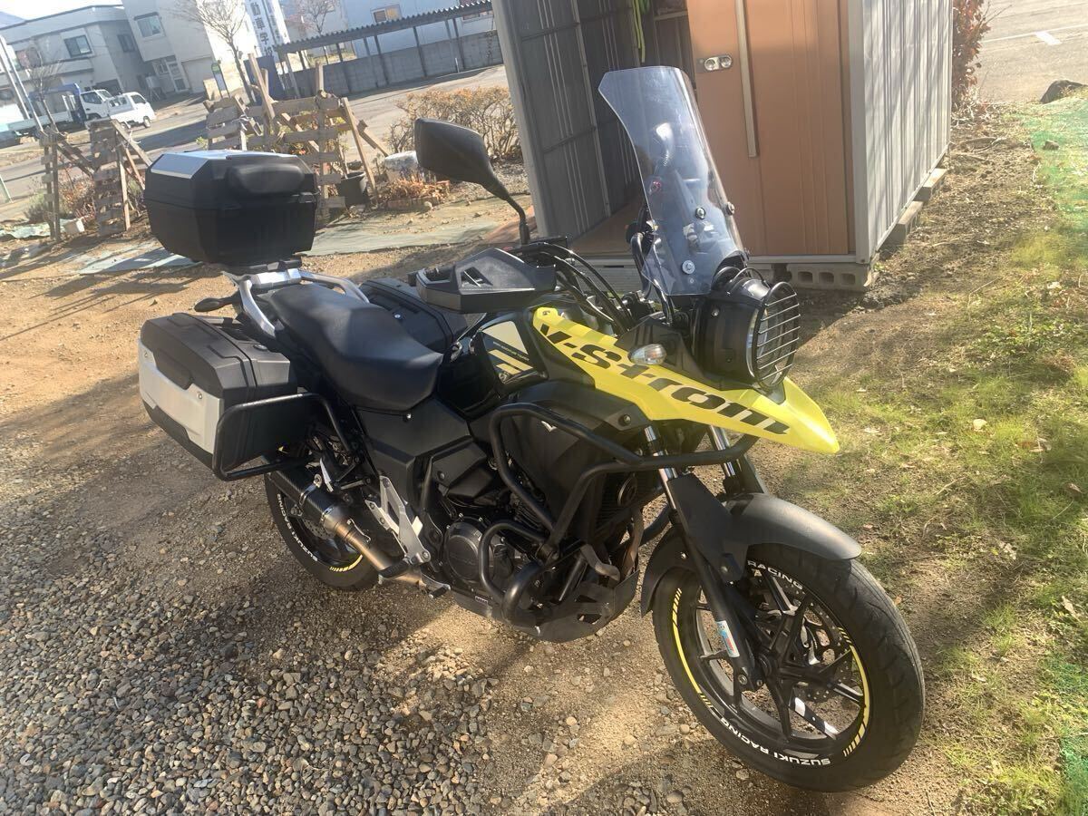 スズキ Vストローム250 黄色 ABS無し 距離24200キロ フルパニア_画像1