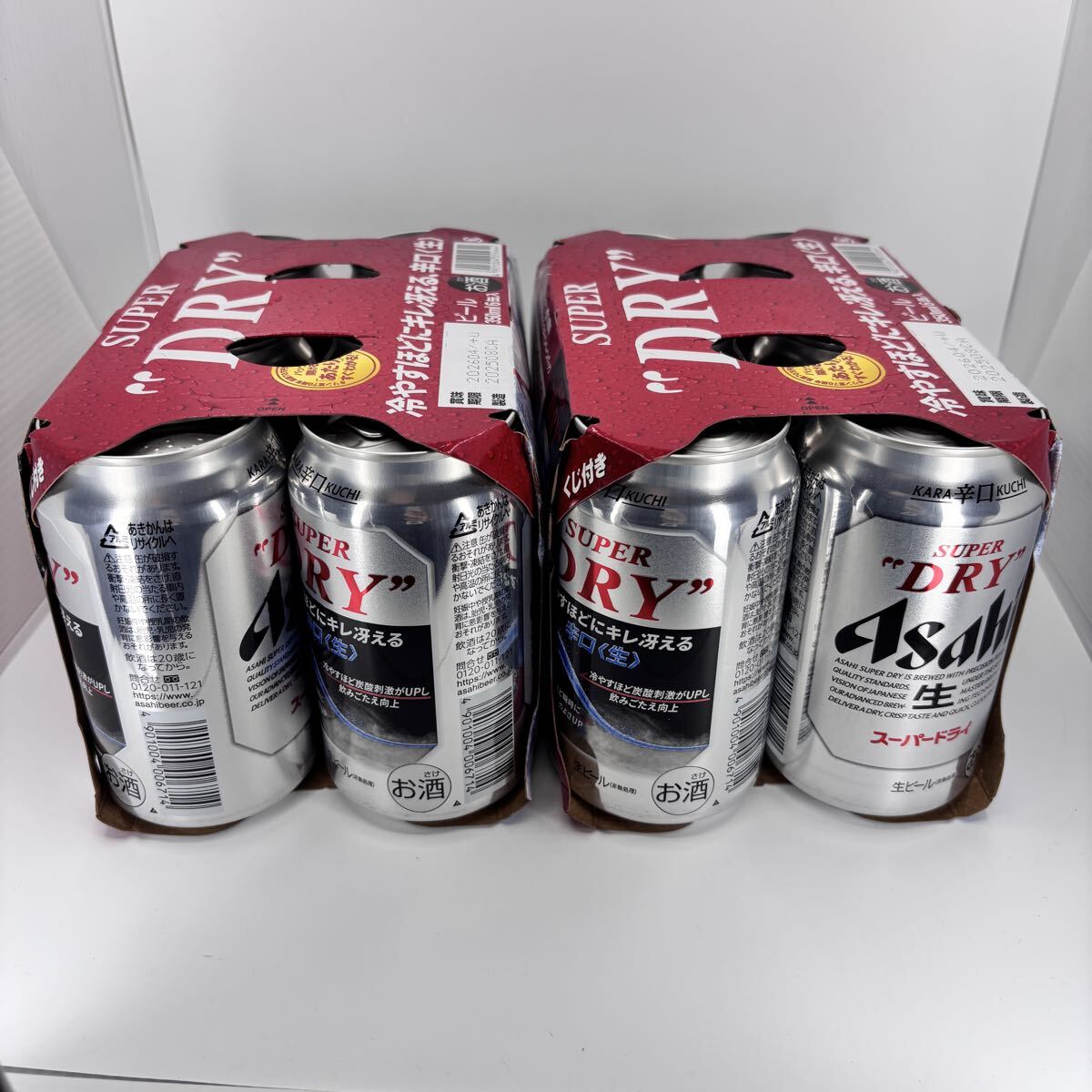 Asahi super dry пиво 350ml 6 жестяная банка ×2 итого 12 жестяная банка срок годности 2026 год 4 месяц 