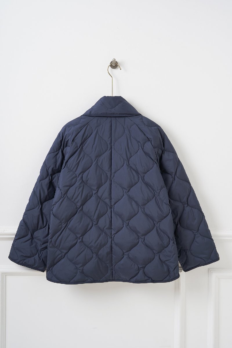 Sサイズ　Aライン ダウンコート マフラー付き レディース 冬 アウター 防寒 80%ホワイトダックダウン ふんわり 軽やか すっきりシルエット_画像2