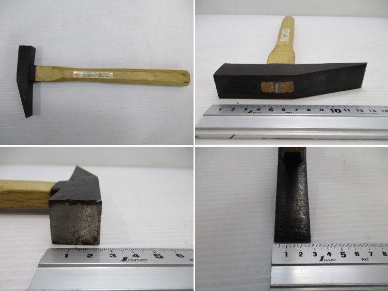 L98大工道具★土牛トンカチ鎚24mm、藤本 唐紙槌15mm、樫木槌36mm★3点セット_画像3