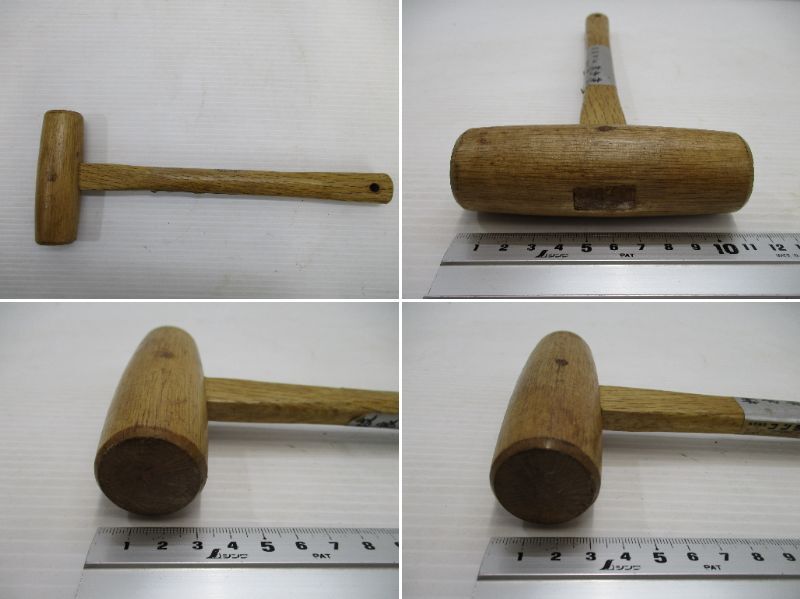 L98大工道具★土牛トンカチ鎚24mm、藤本 唐紙槌15mm、樫木槌36mm★3点セット_画像9