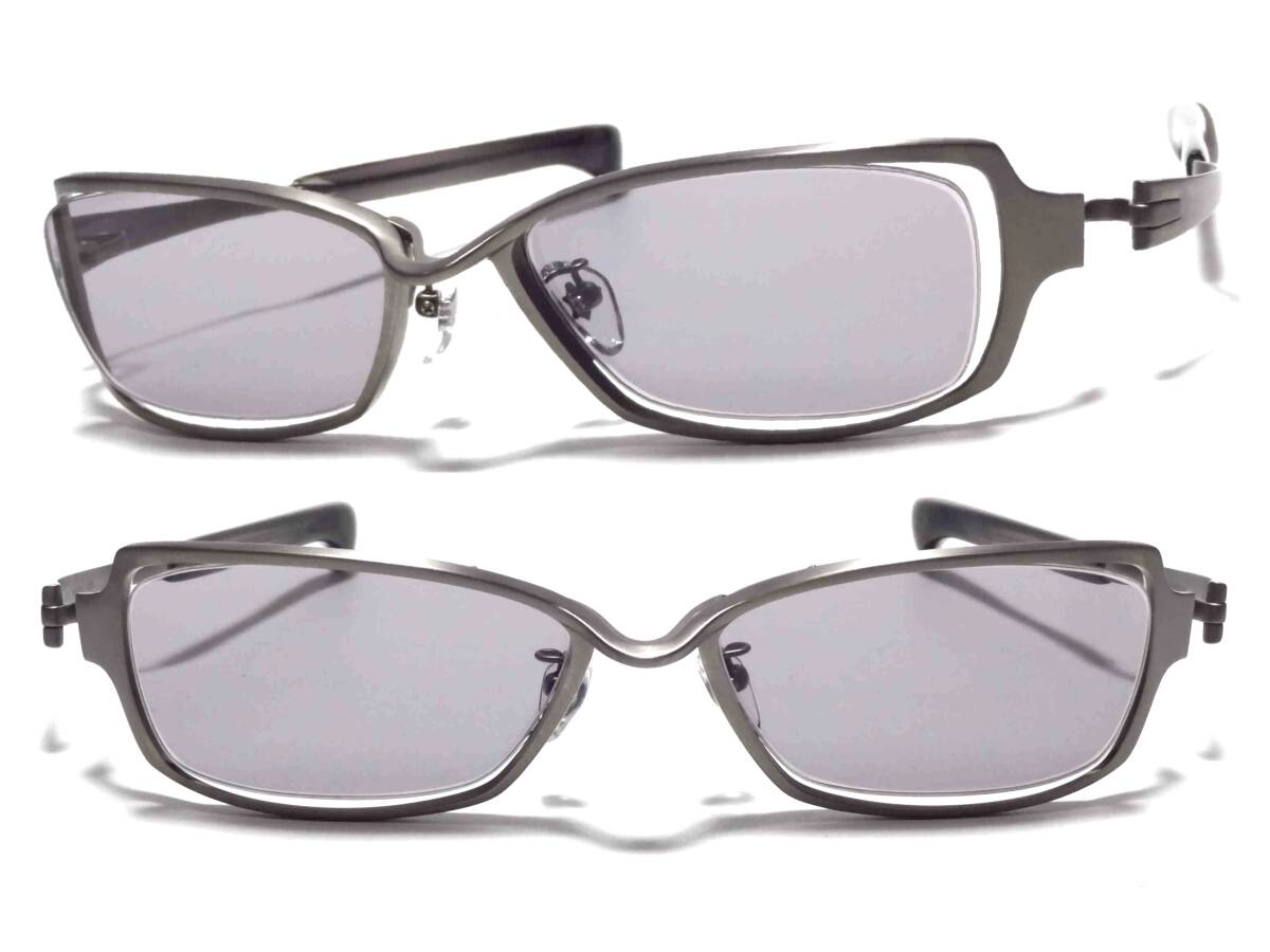 【今回限りの特価】超希少S-593T未使用【新品スモークレンズ付】チタンシャーリング(チタン無垢)① 999.9 フォーナインズ _画像1