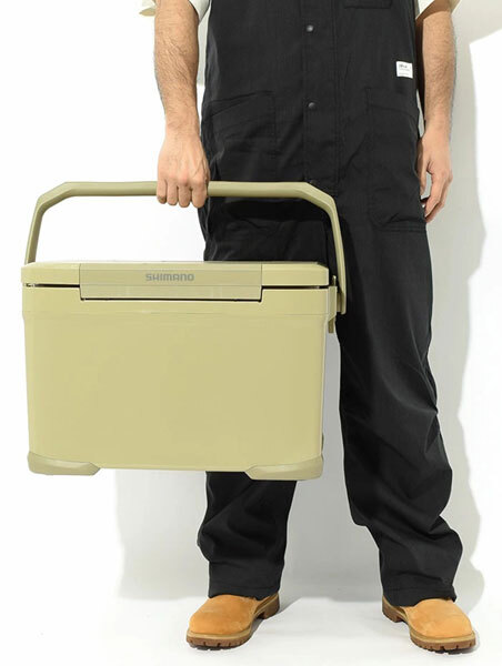 送料300円(税込)■hb183■シマノ クーラーボックス 22L(NX-322V) ベージュ 24200円相当【シンオク】_画像3
