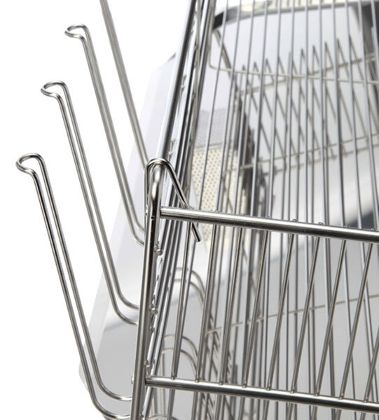 送料300円(税込)■wb272■新越 スリムな水切りラック 日本製 12100円相当【シンオク】_画像5