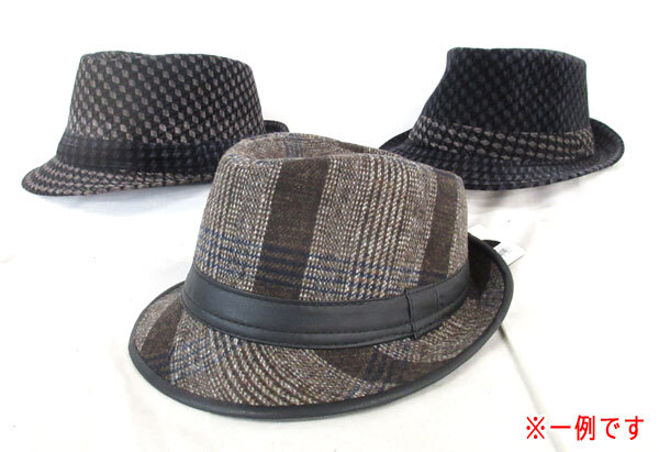 送料300円(税込)■gp679■色柄おまかせ メンズ ハット帽 10点【シンオク】_画像4