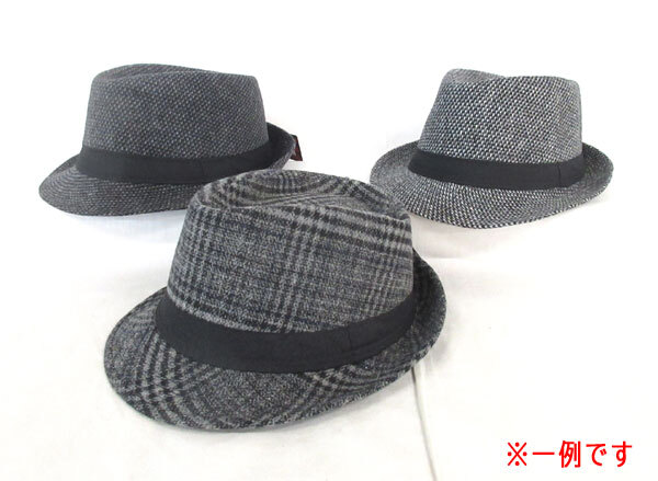 送料300円(税込)■gp679■色柄おまかせ メンズ ハット帽 10点【シンオク】_画像2