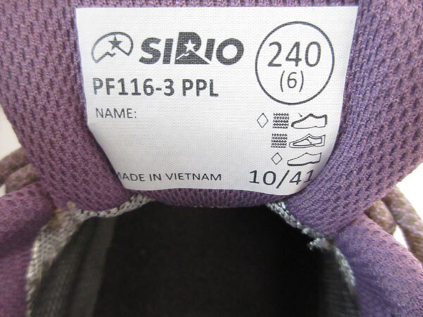 送料300円(税込)■hb487■レディース SIRIO ハイキングシューズ(P.F.116-3) 24.0cm 19250円相当【シンオク】_画像7