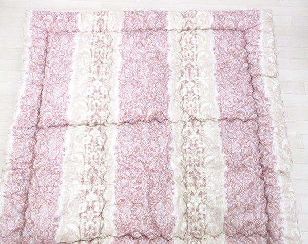 送料300円(税込)■oa235■掛布団 シングル ピンク系 日本製【シンオク】_画像2