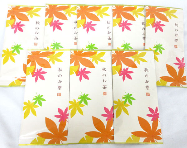 送料300円(税込)■ti008■◎堤園 秋のお茶 国産緑茶 70g 8点【シンオク】_画像1