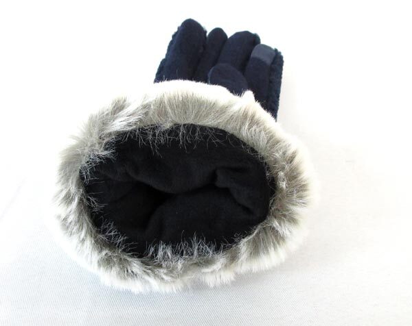  стоимость доставки 300 иен ( включая налог )#ip499# женский Kuroda сенсорная панель соответствует перчатки темно-синий [sin ok ]