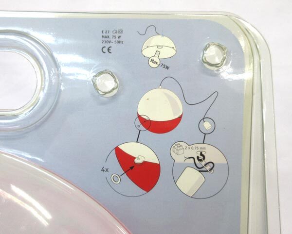 送料300円(税込)■bv231■(1213)Koziol オリオン ハンギングランプ ピンク/クリア ドイツ製【シンオク】_画像3