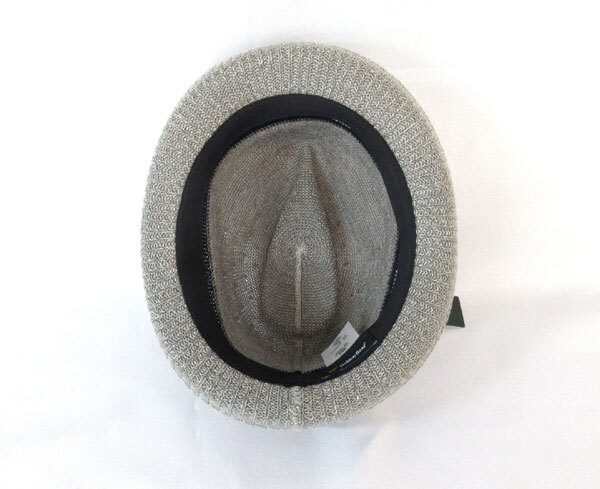 送料300円(税込)■vb102■メンズ ゴールデンベア ハット帽(105-727504) 58cm グレー 6580円相当【シンオク】_画像4