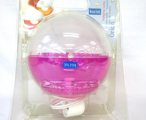 送料300円(税込)■bv231■(1213)Koziol オリオン ハンギングランプ ピンク/クリア ドイツ製【シンオク】_画像2