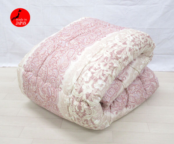 送料300円(税込)■oa235■掛布団 シングル ピンク系 日本製【シンオク】_画像1