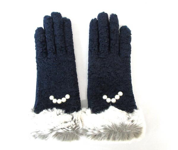  стоимость доставки 300 иен ( включая налог )#ip499# женский Kuroda сенсорная панель соответствует перчатки темно-синий [sin ok ]