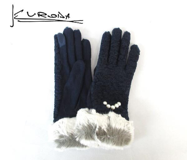  стоимость доставки 300 иен ( включая налог )#ip499# женский Kuroda сенсорная панель соответствует перчатки темно-синий [sin ok ]