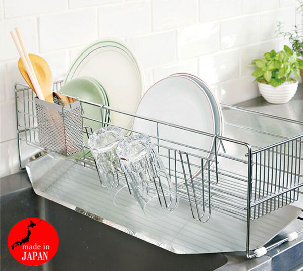 送料300円(税込)■wb272■新越 スリムな水切りラック 日本製 12100円相当【シンオク】_画像1