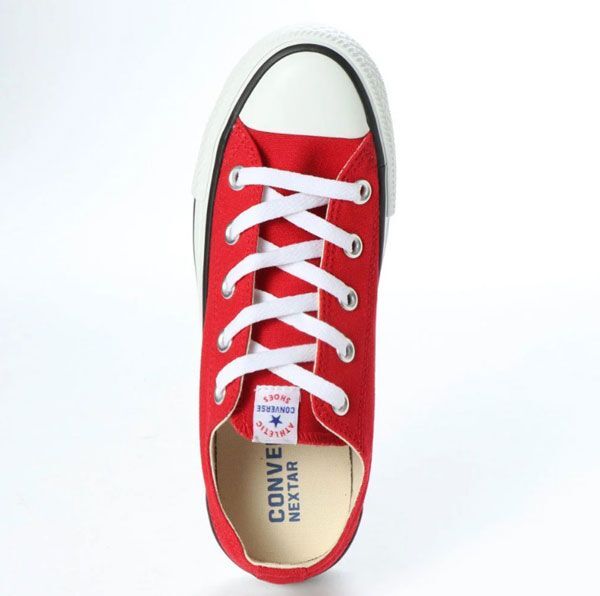 送料300円(税込)■at190■箱付 レディース 箱付 コンバース ネクスター110 OX ローカット 24cm レッド【シンオク】_画像2