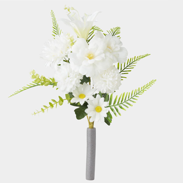 送料300円(税込)■wb080■お花屋さんが監修！ お供え花 ２種４束セット 群青(瑠璃)&純白 5478円相当【シンオク】_画像2