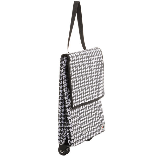 送料300円(税込)■lc015■スマートショッピングカート エッグホルダー付 千鳥格子 11000円相当【シンオク】_画像7