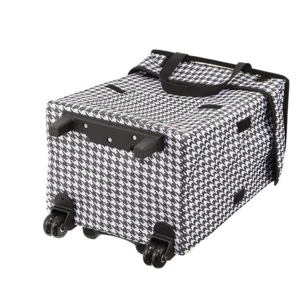 送料300円(税込)■mb061■スマートショッピングカート エッグホルダー付 千鳥格子 11000円相当【シンオク】_画像4