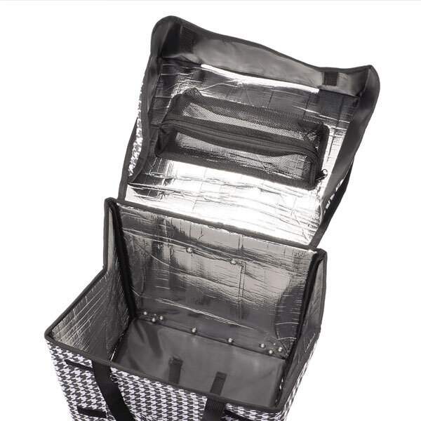 送料300円(税込)■mb061■スマートショッピングカート エッグホルダー付 千鳥格子 11000円相当【シンオク】_画像6