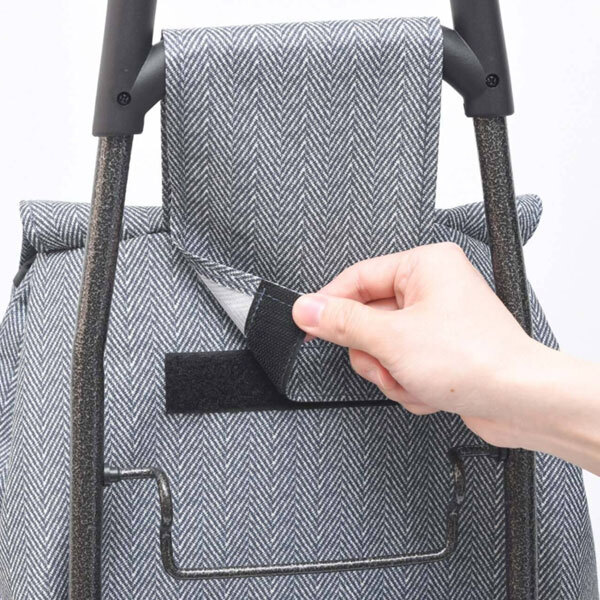 送料300円(税込)■lc182■片側3輪 段差らくらくキャリー エシック ヘリンボーン 8800円相当【シンオク】_画像5