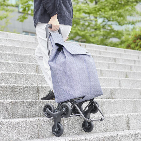 送料300円(税込)■lc182■片側3輪 段差らくらくキャリー エシック ヘリンボーン 8800円相当【シンオク】_画像8