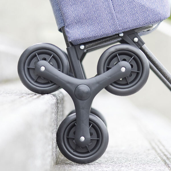 送料300円(税込)■lc182■片側3輪 段差らくらくキャリー エシック ヘリンボーン 8800円相当【シンオク】_画像9