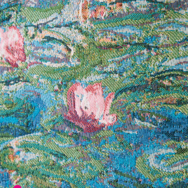 送料300円(税込)■xw036■メトラックス・クレイ コレクション ベルギー製 ゴブラン織タペストリー バー付 88000円相当【シンオク】_画像2