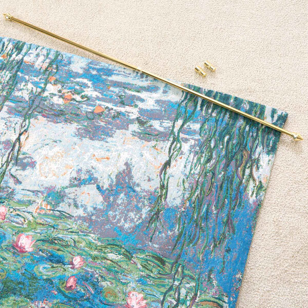 送料300円(税込)■xw036■メトラックス・クレイ コレクション ベルギー製 ゴブラン織タペストリー バー付 88000円相当【シンオク】_画像5