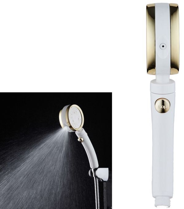 送料300円(税込)■mv157■ビバライズ 4つの水流で心地良く節水 シルクレイン シャワーヘッド 8800円相当【シンオク】の画像6