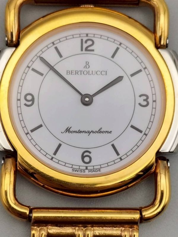R7-636 1円~ 不動品 ベルトリッチ BERTOLUCCI montenapoleone クオーツ 腕時計 ゴールドカラー ボーイズ/レディースサイズ_画像6