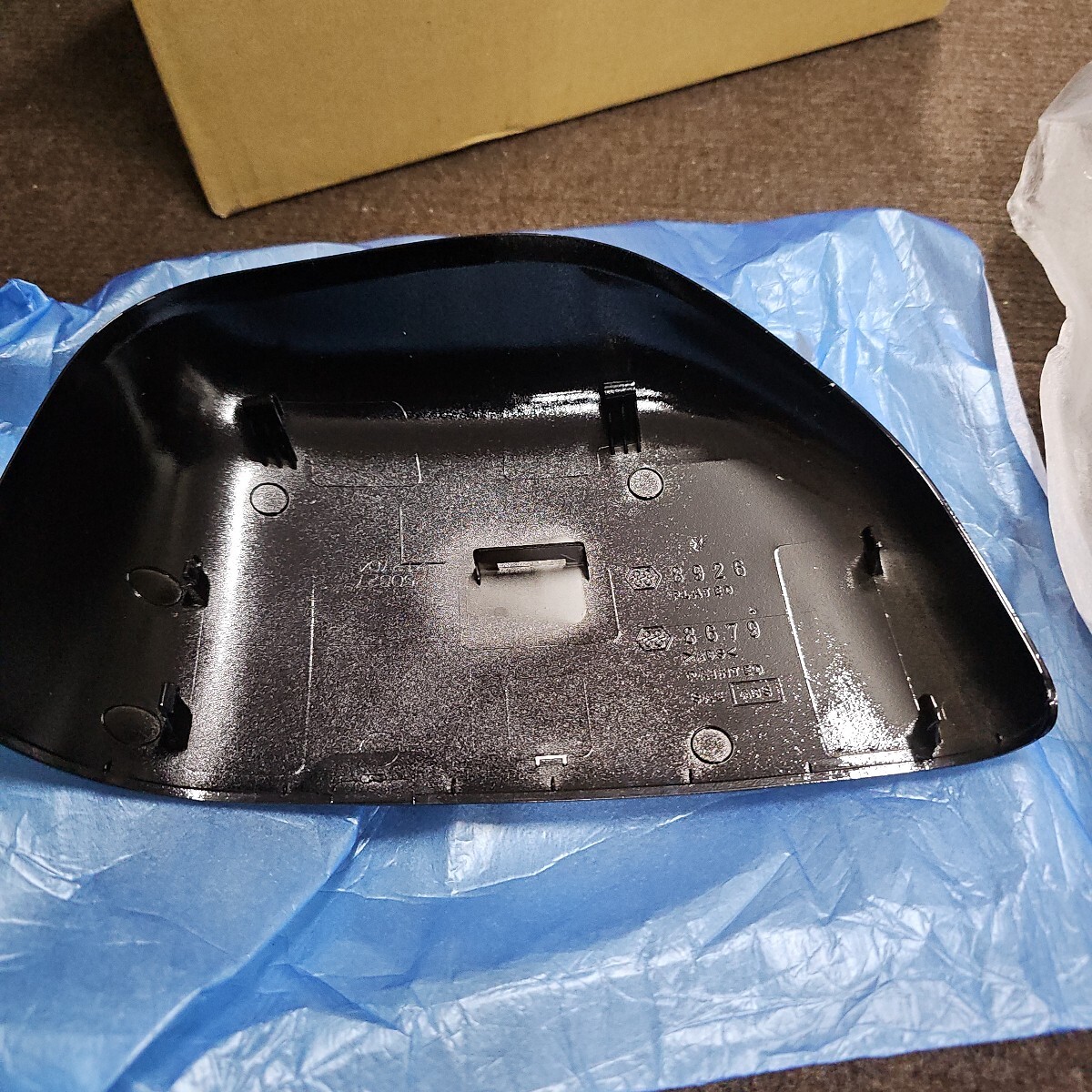 三菱 デリカ D5 CV1W 2019年〜 新車外し ミラーカバー サイドミラー 黒 ドアミラーカバー ドアミラー 左右セット_画像5