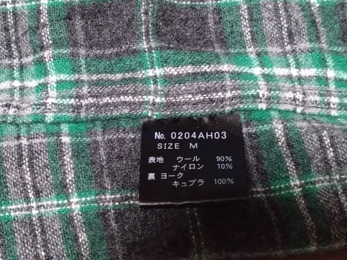 HYSTERIC GLAMOUR ヒステリックグラマー 長袖ウールジャケット M チェック柄_画像4