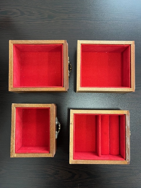 ★1円~★ SANKYO サンキョー オルゴール付き ジュエリーボックス 木製 (アクセサリーボックス/宝石箱/MUSICALBOX/アンティーク) _画像9