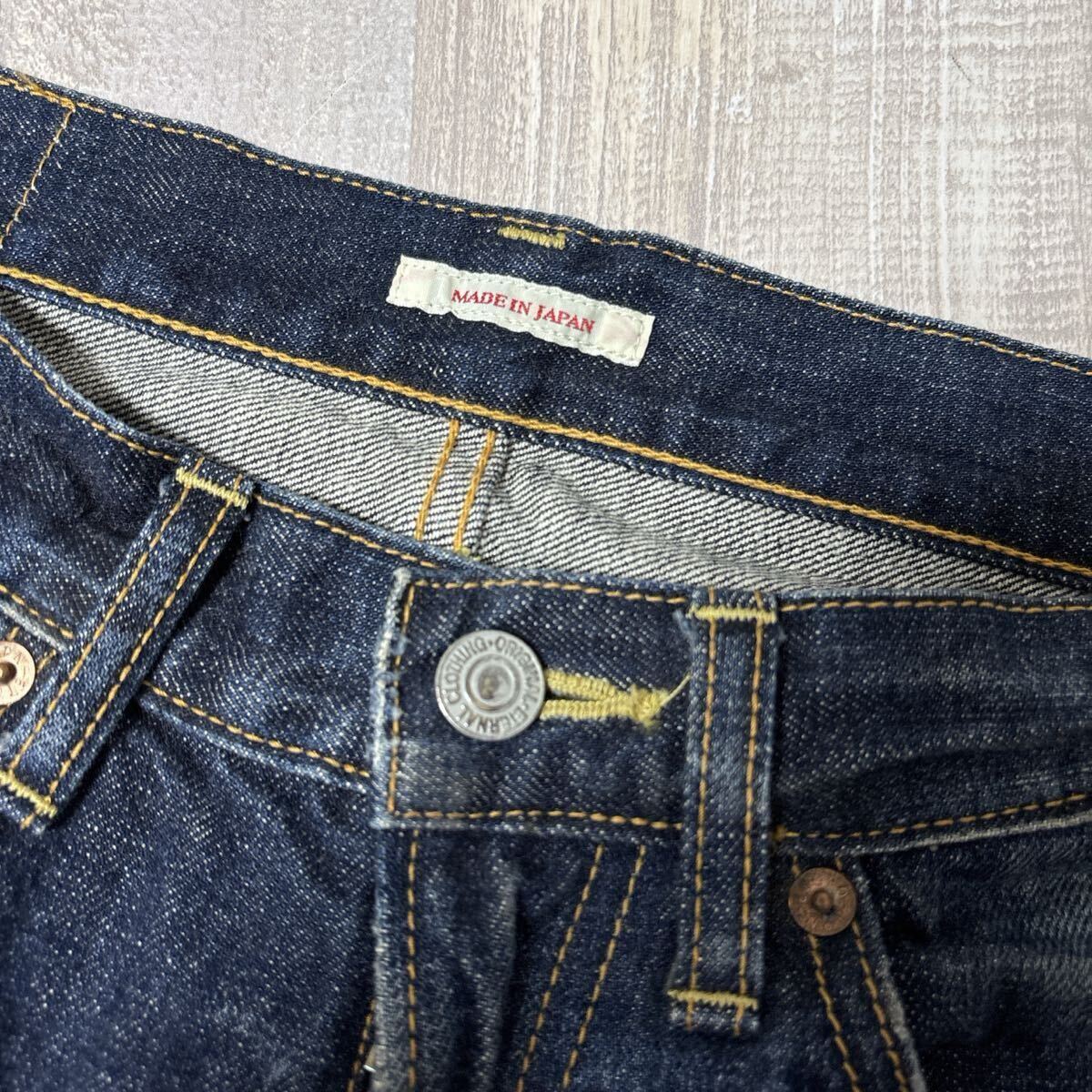 【日本製 W30 ユーズド ダメージ加工】ETERNAL 52023 クラッシュ リペア デニム パンツ エターナル 備中倉敷工房 M相当 ヴィンテージ加工_画像5