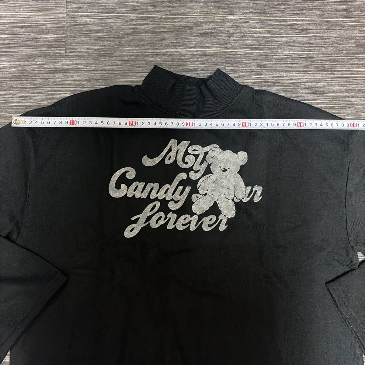 未使用●キャンディストリッパー Candy Stripper フレア スリーブ/ラッパ袖/クマ/トップス/長袖/トレーナー/スウェット/ブラック★2017-5_画像4