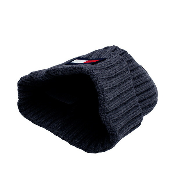 トミーヒルフィガー TOMMY HILFIGER ニット帽 TH100068C-415 メンズ レディース ネイビー 帽子_画像3