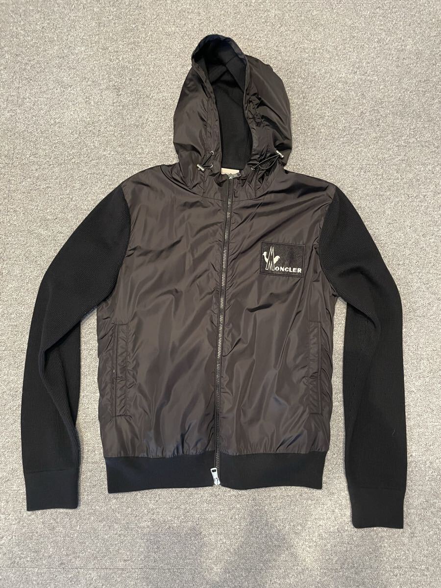 美品 MONCLER モンクレール パーカー ブラック サイズL 正規品_画像1