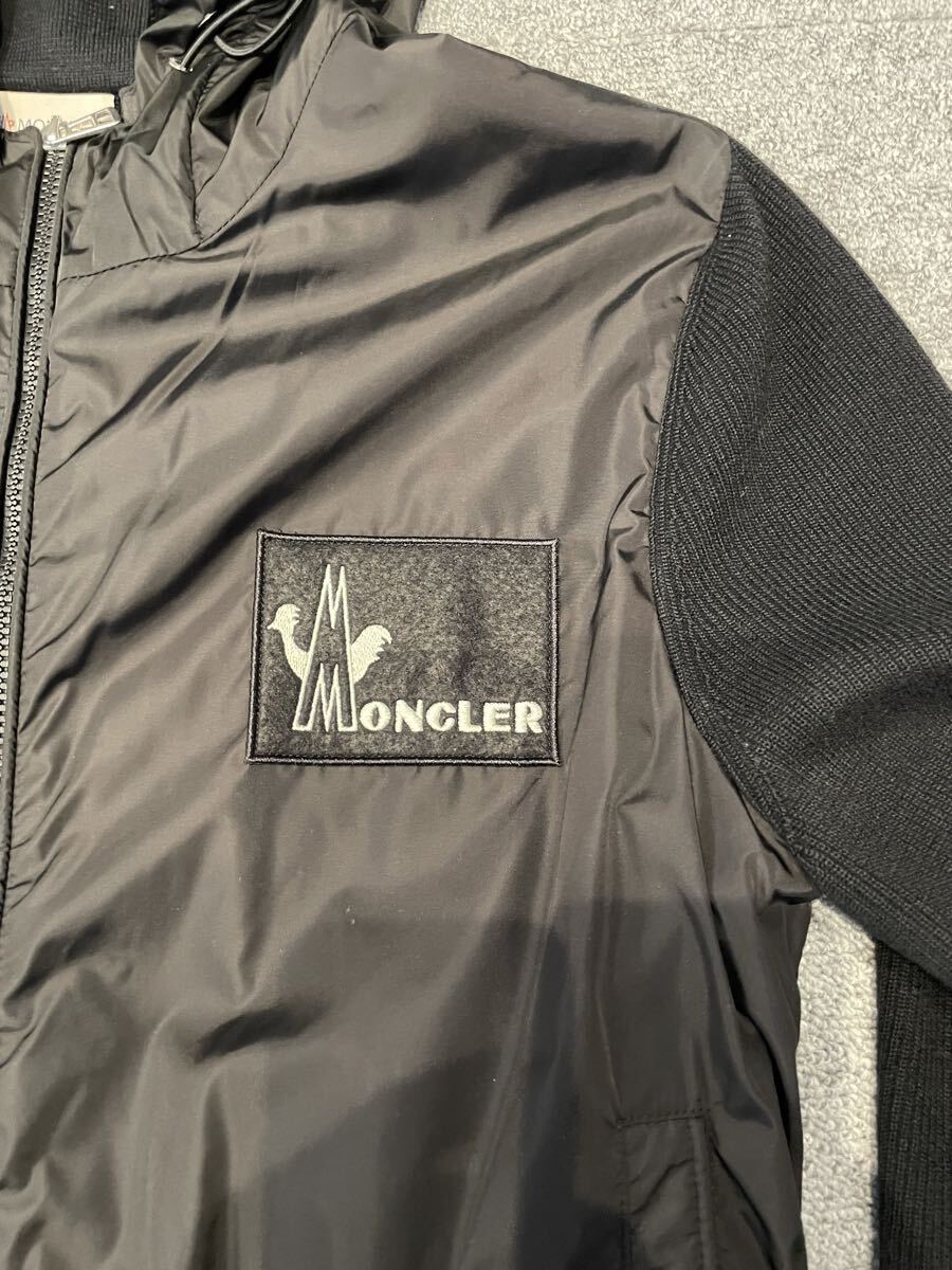 美品 MONCLER モンクレール パーカー ブラック サイズL 正規品_画像4