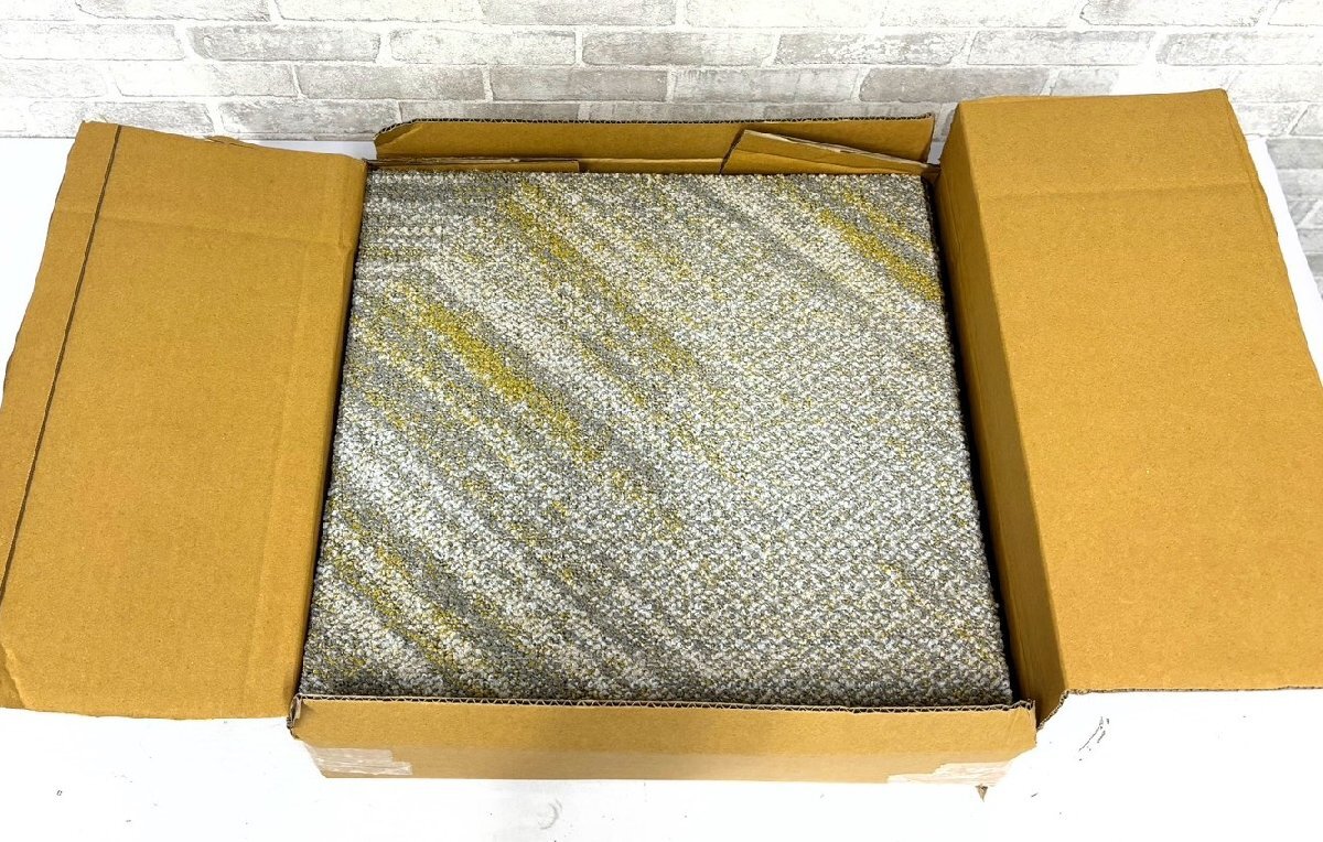 スミノエ●タイルカーペット ECOS IDシリーズ iD-1424(iD-1400 Fiordland) 防炎 制電 防汚 撥水 /17枚/50×50cm/グレー系/1円スタート/AC_画像1