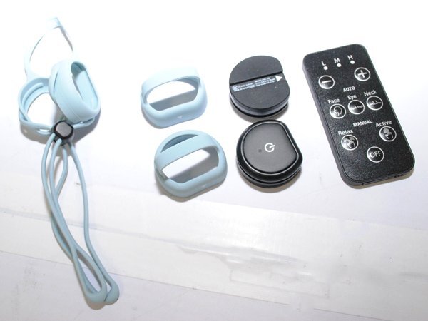 icoellei превышающий * лицевой шея подъёмник EMS core лицо тренировка мышца мимики маленький лицо / черный × бледный aqua /1 иен старт /RL