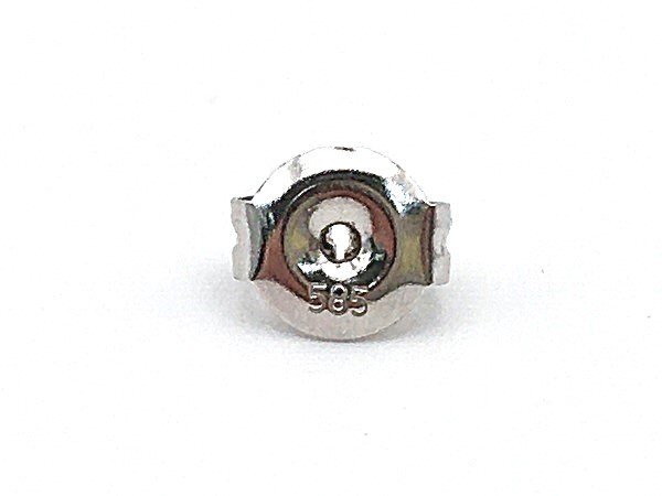 Gemtique Swiss ジェムティーク スイス●ピアス 14K 金 バタフライ 蝶 モチーフ 3連/ホワイトゴールド×マルチカラー/1円スタート/AY_画像5